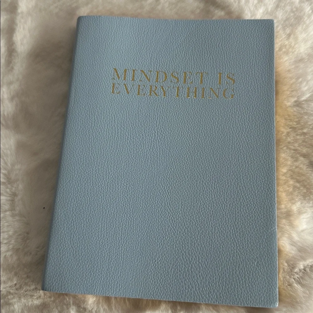 Blue Notebook with Gold Text & ID Holder